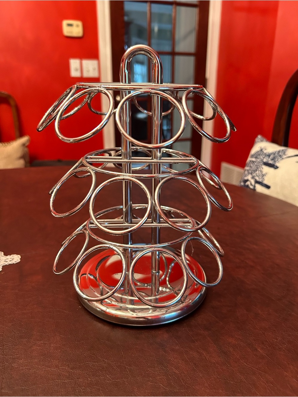 Keurig Chrome K-Cup Coffee Pod Holder 27-Pack Rotating Carousel Lazy Susan